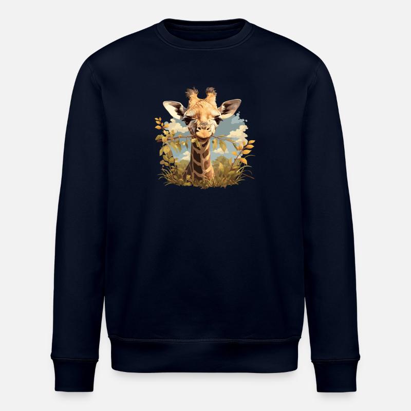 Giraffen Giraffe - Stanley/Stella Unisex Bio-Sweatshirt ROLLER - Navy
