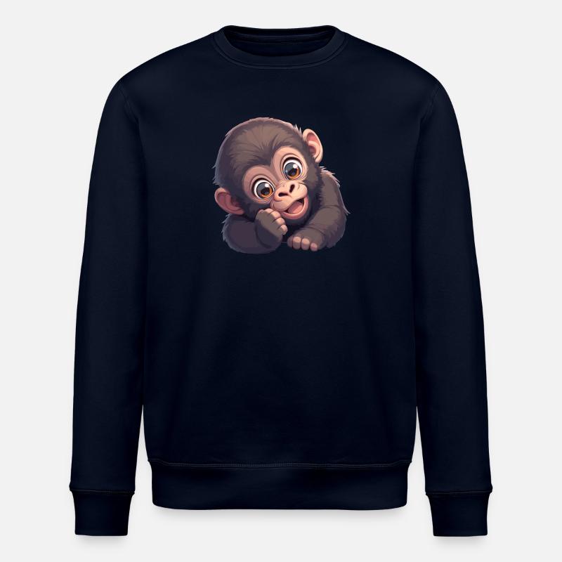 Gorillas Gorilla - Stanley/Stella ROLLER Unisex Organic Sweatshirt - navy