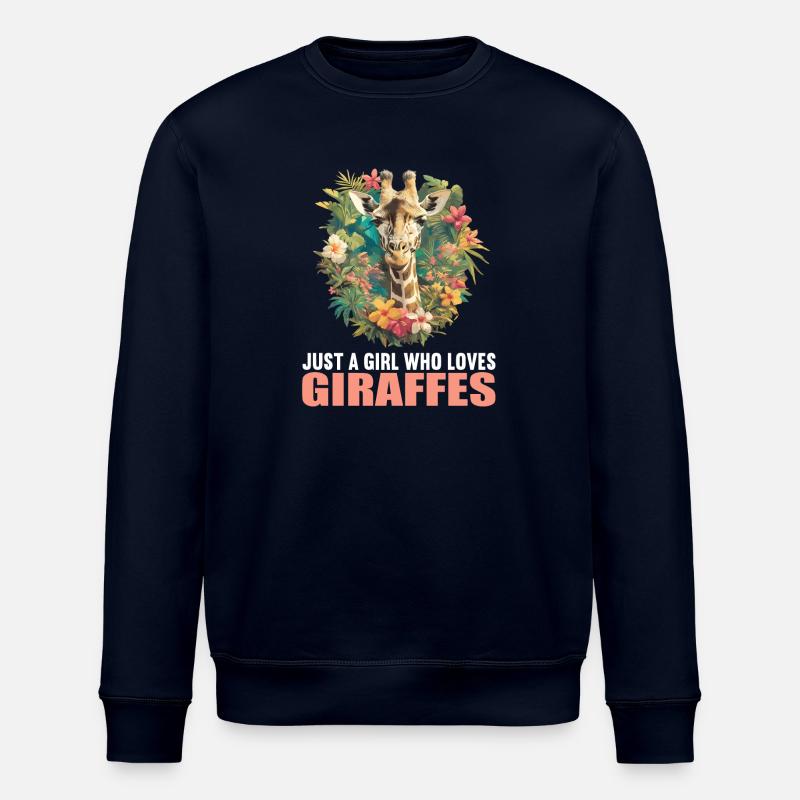 Giraffes Giraffe - Stanley/Stella ROLLER Unisex Organic Sweatshirt - navy