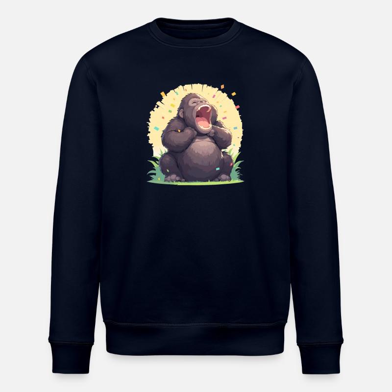 Gorilles Gorilles - Sweat bio ROLLER Stanley/Stella Unisexe - marine