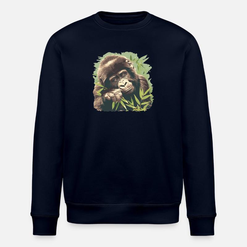 Gorilles Gorilles - Sweat bio ROLLER Stanley/Stella Unisexe - marine