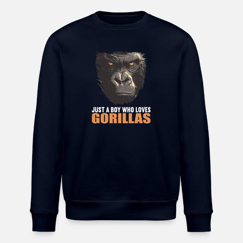 Gorillas Gorilla - Stanley/Stella ROLLER Unisex Organic Sweatshirt - navy