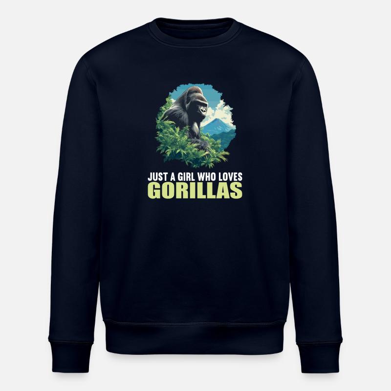 Gorilles Gorilles - Sweat bio ROLLER Stanley/Stella Unisexe - marine