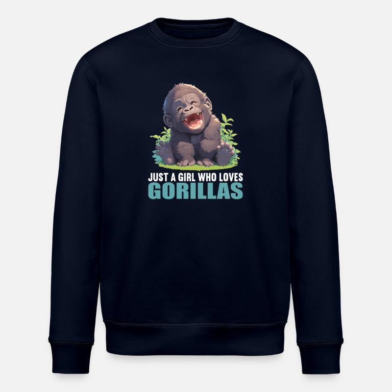 Gorilles Gorilles - Sweat bio ROLLER Stanley/Stella Unisexe - marine