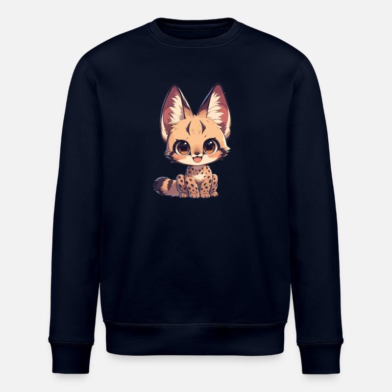 Servale Serval - Stanley/Stella ROLLER Unisex Organic Sweatshirt - navy