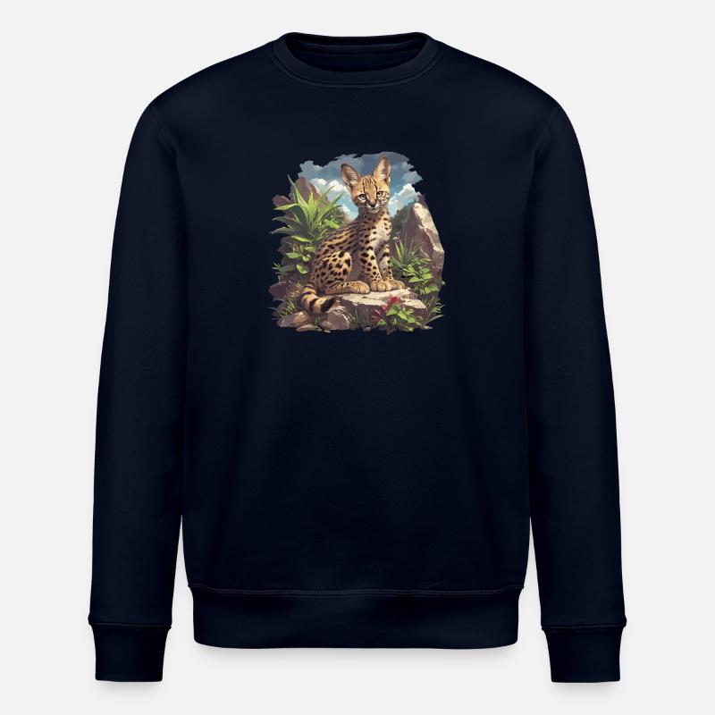 Servale Serval - Stanley/Stella Unisex Bio-Sweatshirt ROLLER - Navy