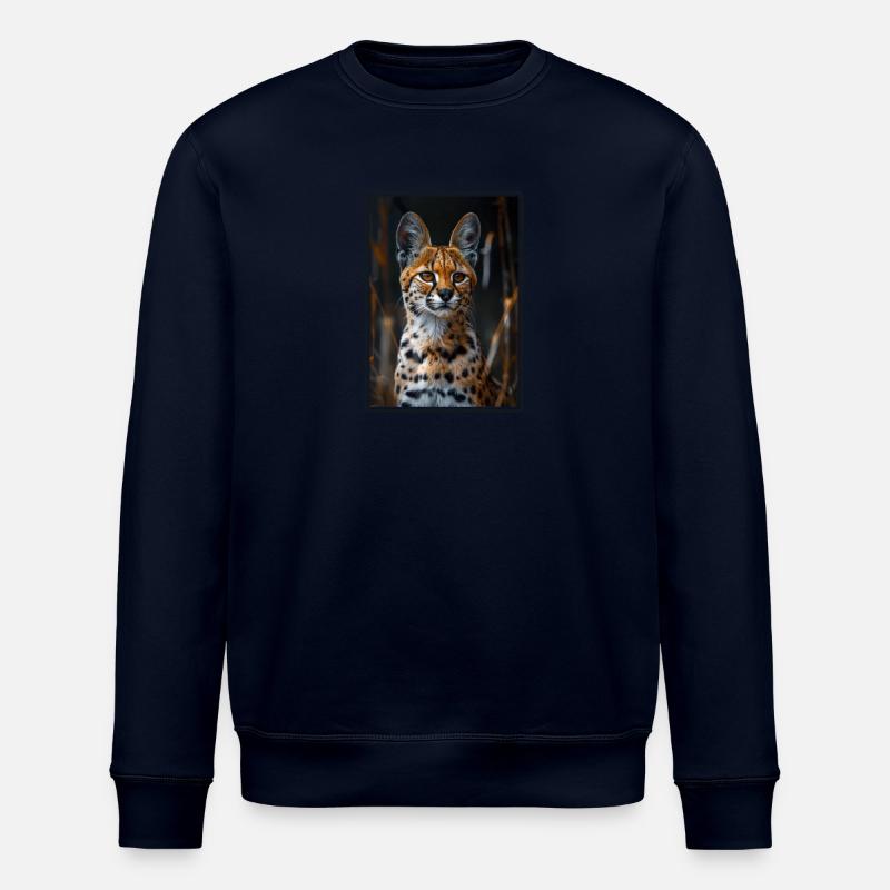 Servale Serval - Stanley/Stella ROLLER Unisex Organic Sweatshirt - navy