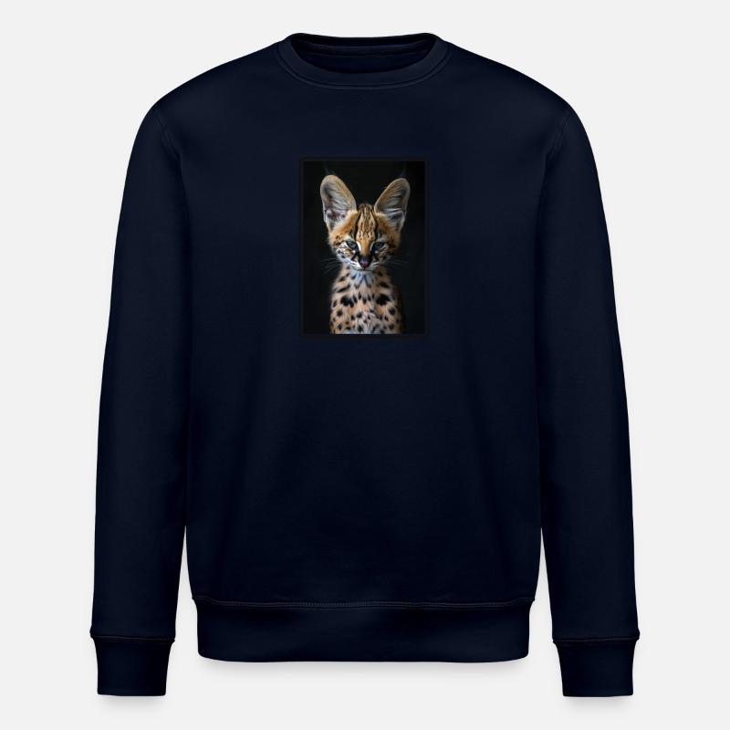 Servale Serval - Stanley/Stella ROLLER Unisex Organic Sweatshirt - navy