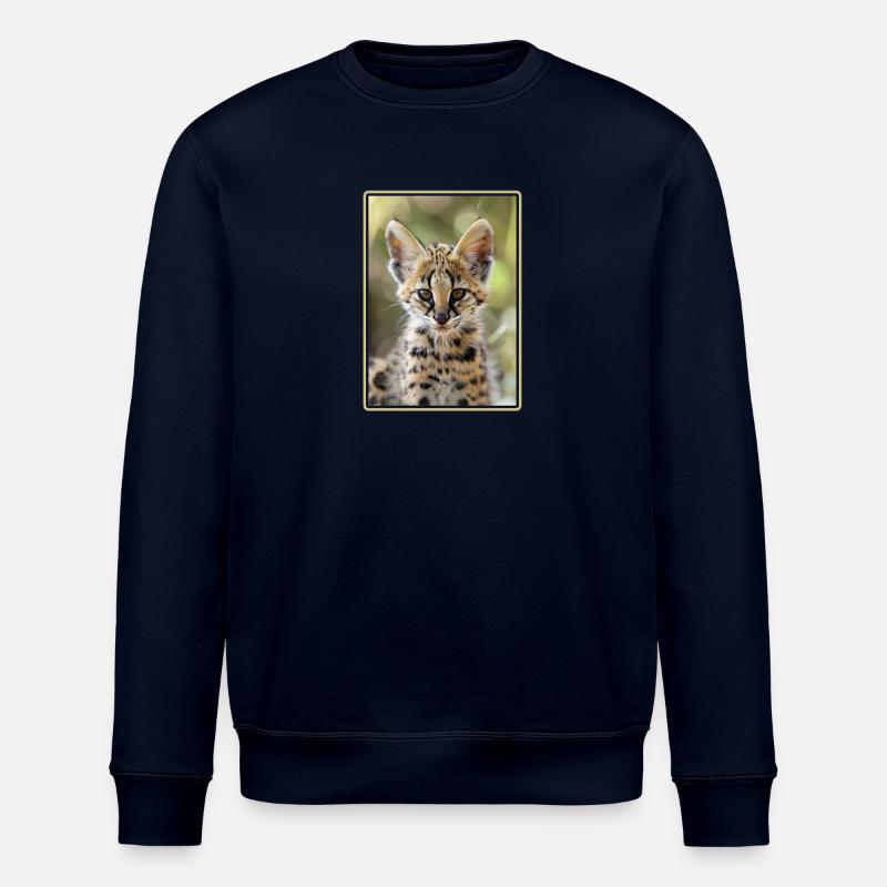 Servale Serval - Stanley/Stella ROLLER Unisex Organic Sweatshirt - navy