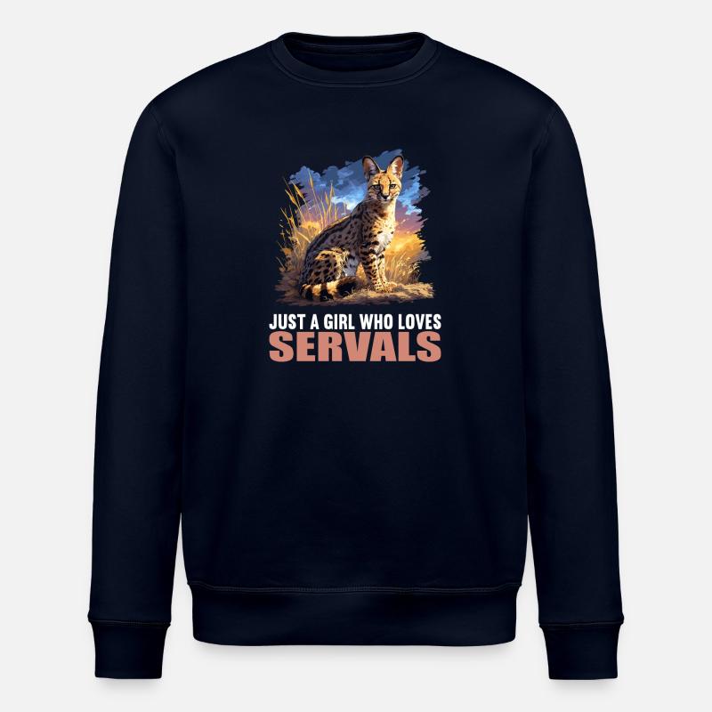 Servale Serval - Stanley/Stella Unisex Bio-Sweatshirt ROLLER - Navy