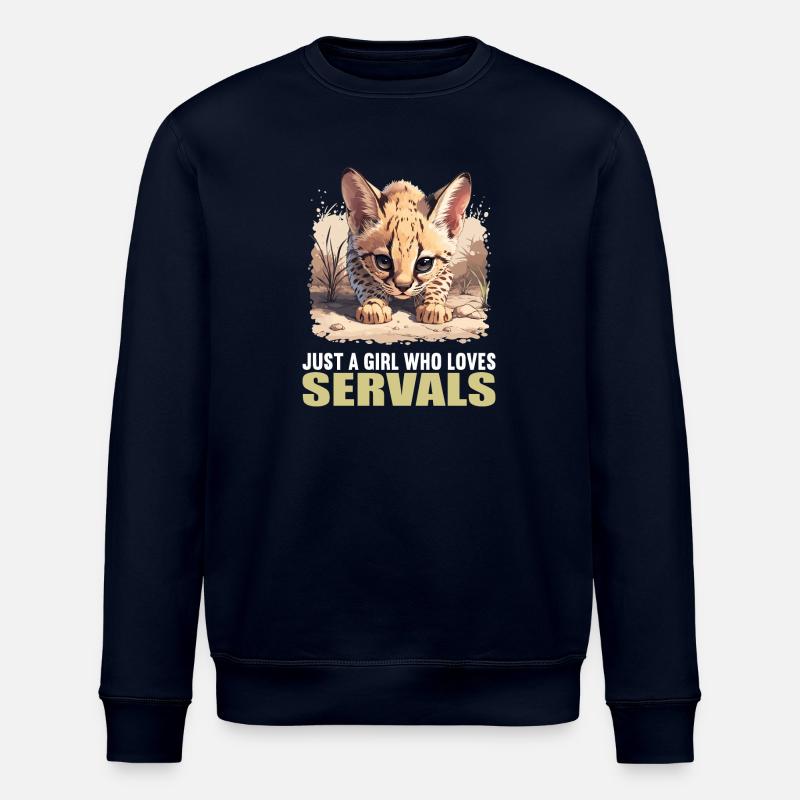 Servale Serval - Stanley/Stella Unisex Bio-Sweatshirt ROLLER - Navy