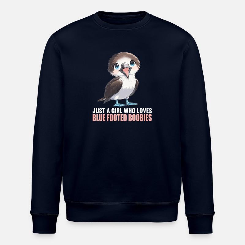 Fou à pieds bleus - Sweat bio ROLLER Stanley/Stella Unisexe - marine