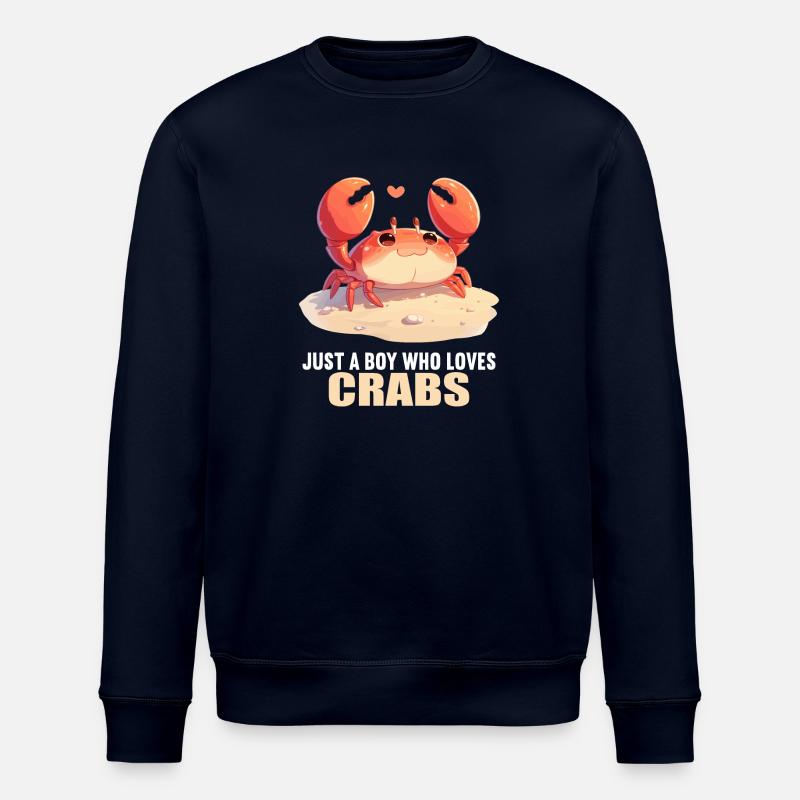 Crab Crab - Stanley/Stella ROLLER Unisex Organic Sweatshirt - navy