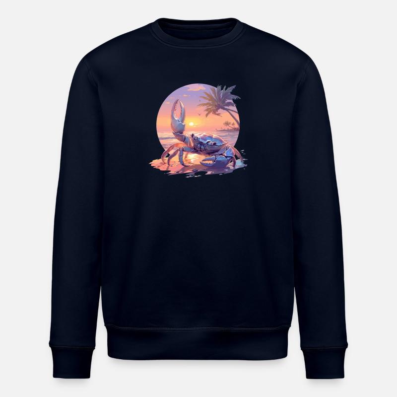 Crabe Crabe - Sweat bio ROLLER Stanley/Stella Unisexe - marine
