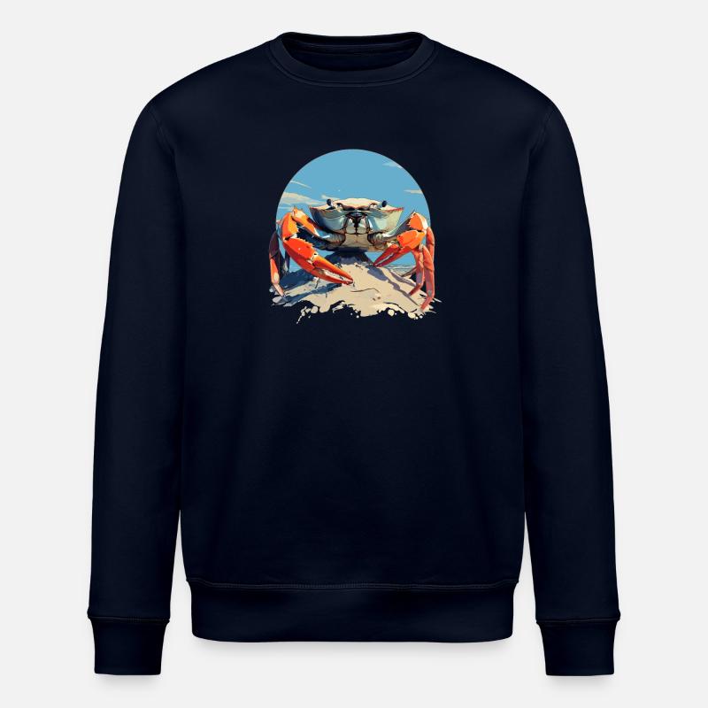 Crab Crab - Stanley/Stella ROLLER Unisex Organic Sweatshirt - navy