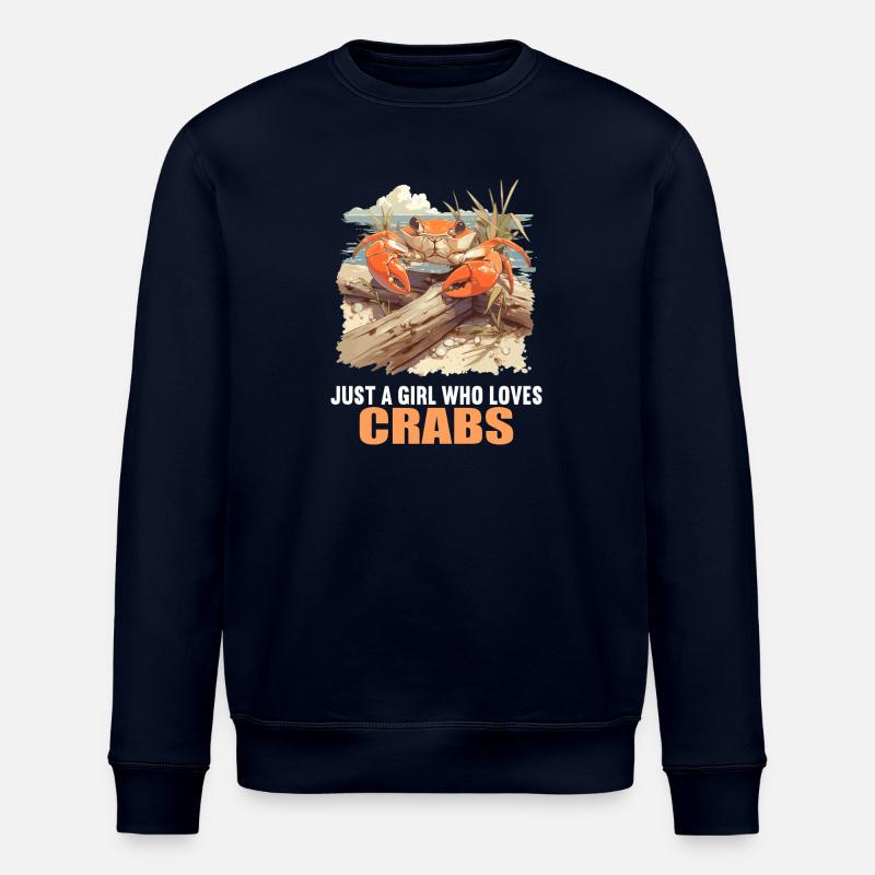 Crab Crab - Stanley/Stella ROLLER Unisex Organic Sweatshirt - navy