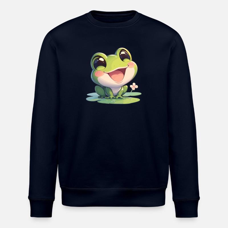 Frog Frogs - Stanley/Stella ROLLER Unisex Organic Sweatshirt - navy