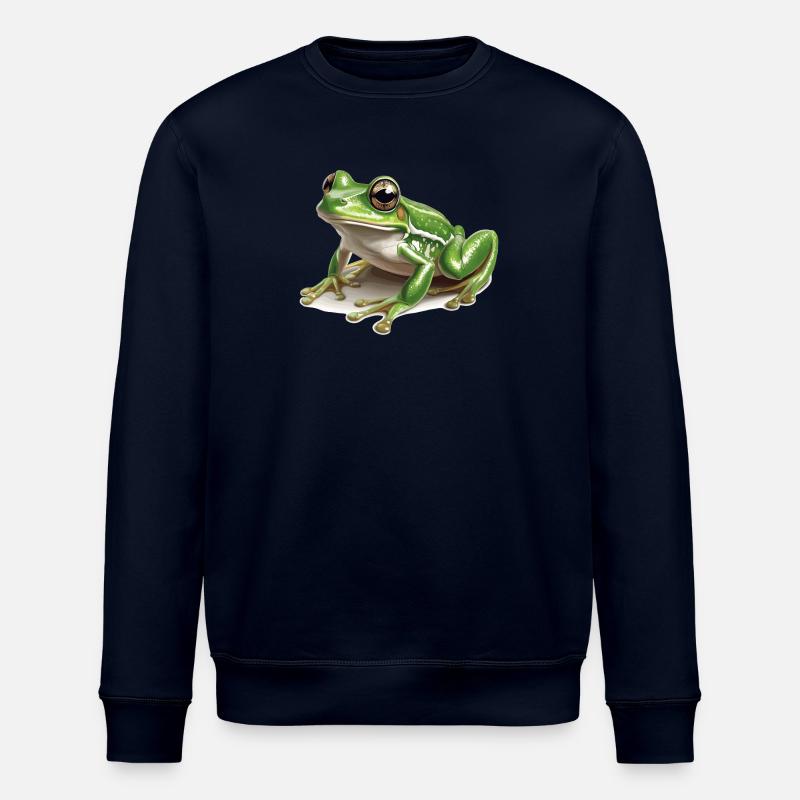 Frosch Frösche - Stanley/Stella Unisex Bio-Sweatshirt ROLLER - Navy