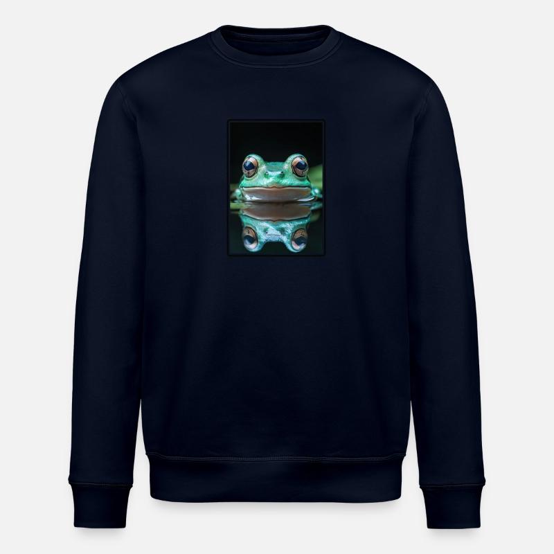 Frosch Frösche - Stanley/Stella Unisex Bio-Sweatshirt ROLLER - Navy