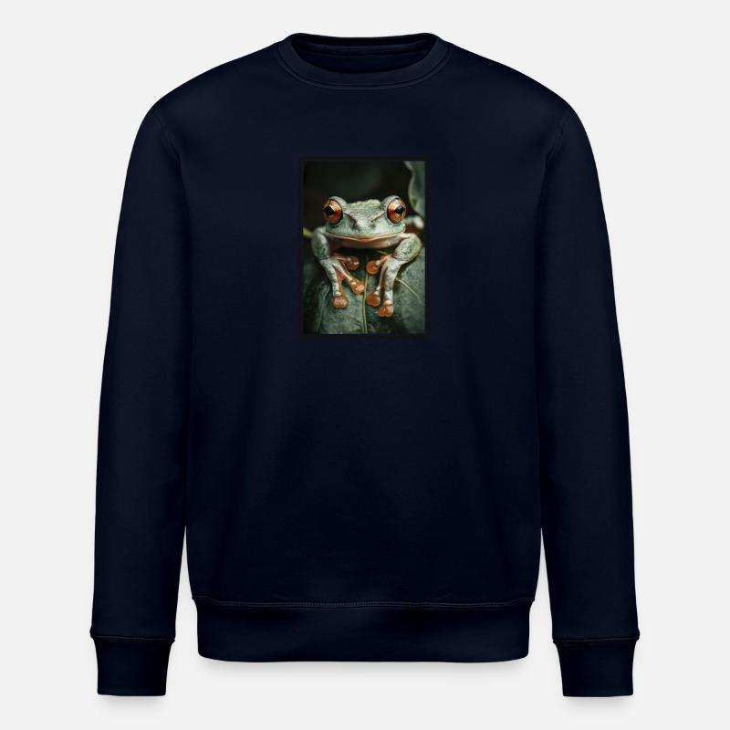 Frog Frogs - Stanley/Stella ROLLER Unisex Organic Sweatshirt - navy