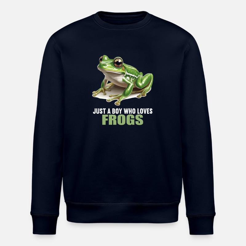 Frog Frogs - Stanley/Stella ROLLER Unisex Organic Sweatshirt - navy
