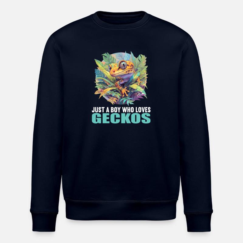 Geckos Gecko - Stanley/Stella ROLLER Unisex Organic Sweatshirt - navy