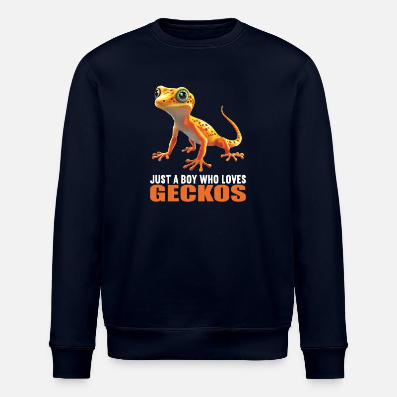 Geckos Gecko - Stanley/Stella ROLLER Unisex Organic Sweatshirt - navy