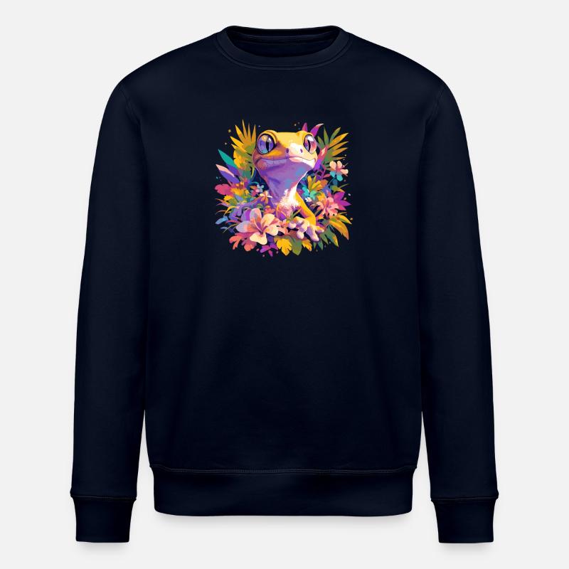 Geckos Gecko - Stanley/Stella ROLLER Unisex Organic Sweatshirt - navy