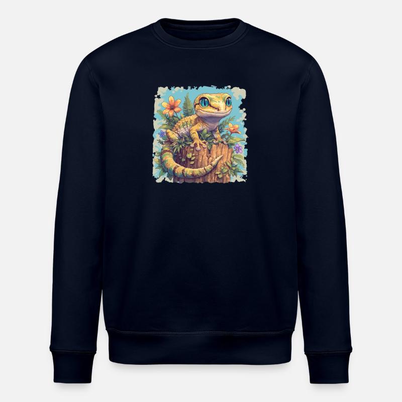 Geckos Gecko - Stanley/Stella ROLLER Unisex Organic Sweatshirt - navy