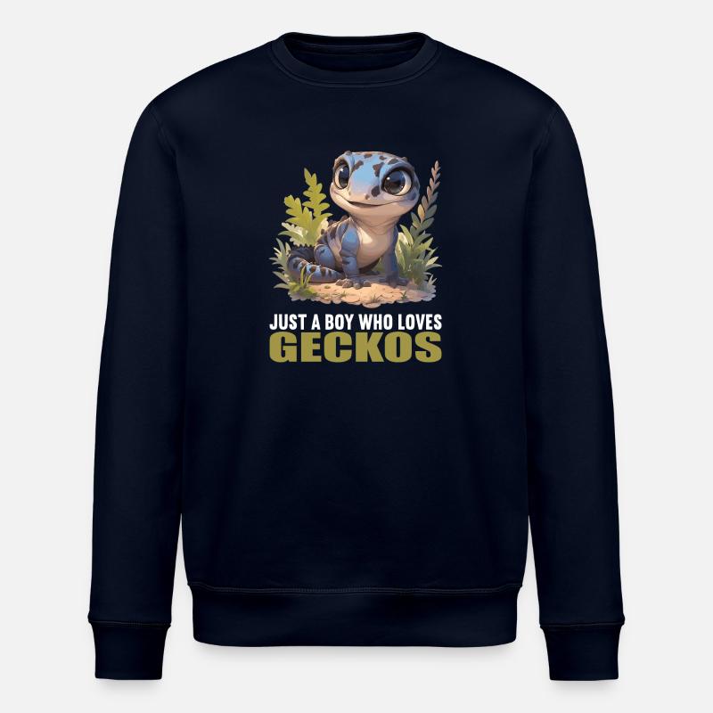 Geckos Gecko - Stanley/Stella ROLLER Unisex Organic Sweatshirt - navy