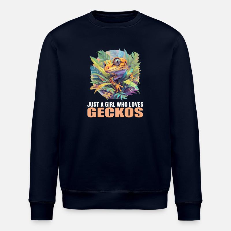 Geckos Gecko - Stanley/Stella ROLLER Unisex Organic Sweatshirt - navy