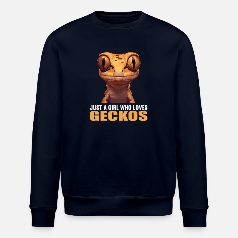 Geckos Gecko - Stanley/Stella ROLLER Unisex Organic Sweatshirt - navy