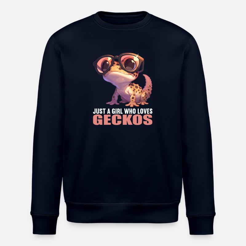 Geckos Gecko - Stanley/Stella ROLLER Unisex Organic Sweatshirt - navy