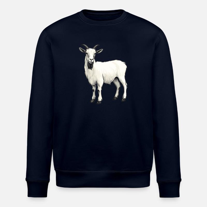 goats goat - Stanley/Stella ROLLER Unisex Organic Sweatshirt - navy