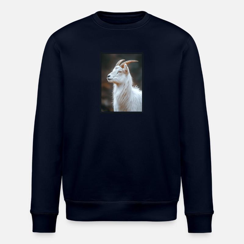 goats goat - Stanley/Stella ROLLER Unisex Organic Sweatshirt - navy