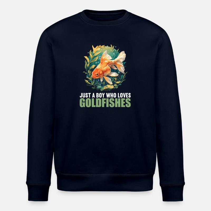 Goldfische Goldfisch - Stanley/Stella Unisex Bio-Sweatshirt ROLLER - Navy