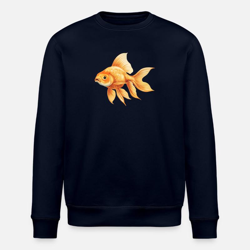 poisson rouge - Sweat bio ROLLER Stanley/Stella Unisexe - marine