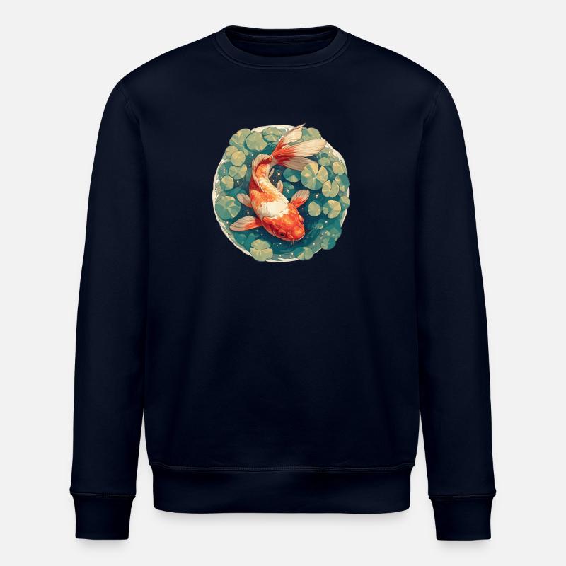 Goldfische Goldfisch - Stanley/Stella Unisex Bio-Sweatshirt ROLLER - Navy