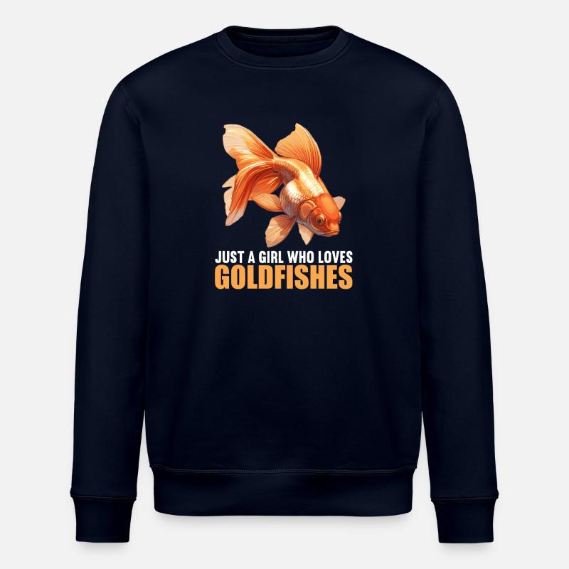 Goldfische Goldfisch - Stanley/Stella Unisex Bio-Sweatshirt ROLLER - Navy