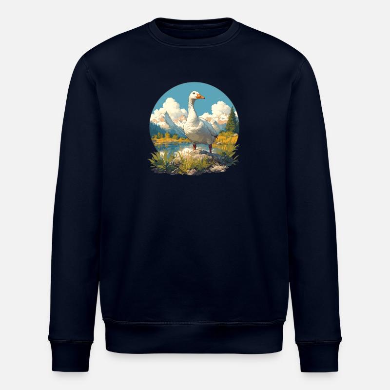 Gänse Gans - Stanley/Stella Unisex Bio-Sweatshirt ROLLER - Navy