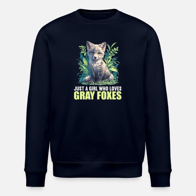 Gray Foxes Gray Fox - Stanley/Stella ROLLER Unisex Organic Sweatshirt - navy