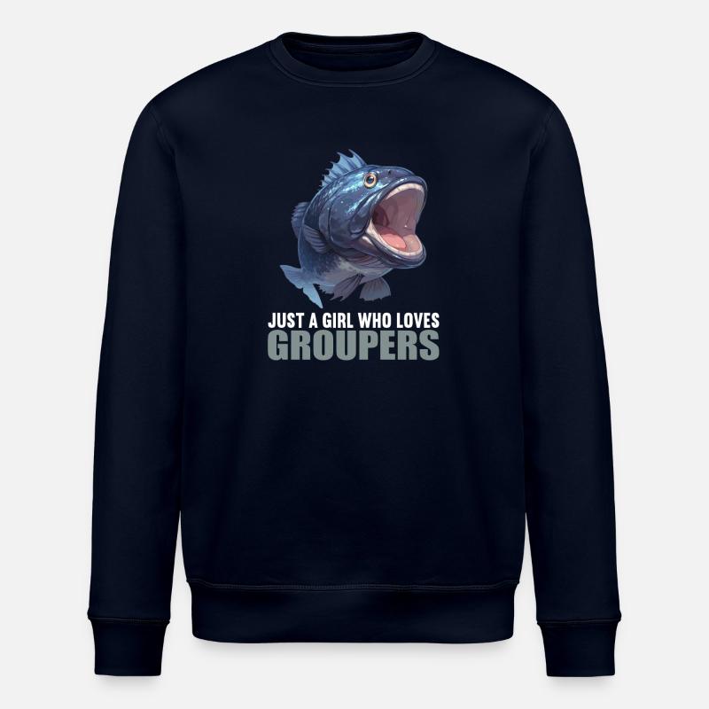 groupers grouper - Stanley/Stella ROLLER Unisex Organic Sweatshirt - navy