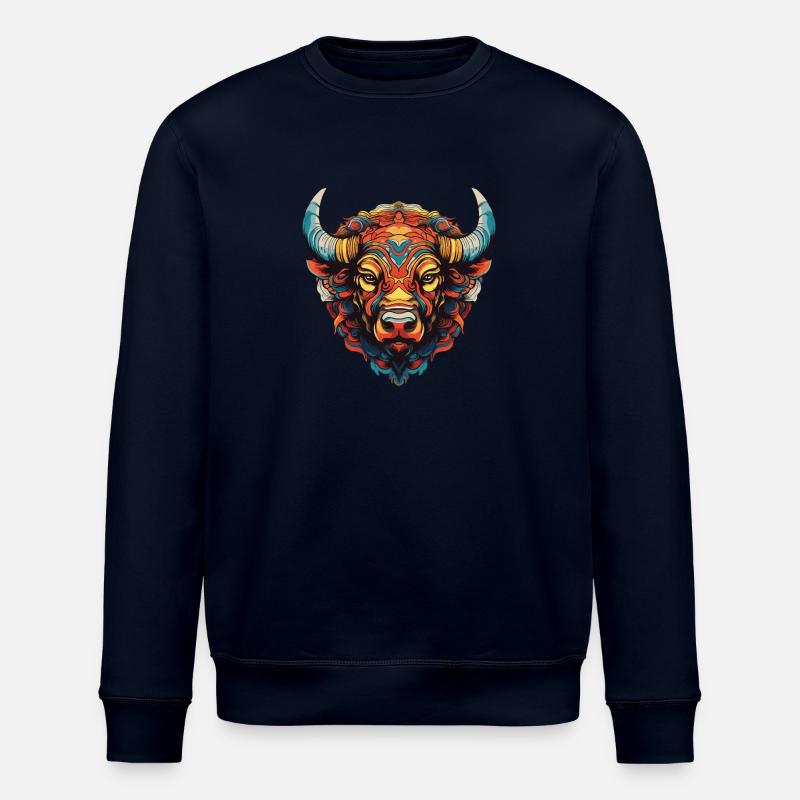 Taureau Portrait Taureau - Sweat bio ROLLER Stanley/Stella Unisexe - marine