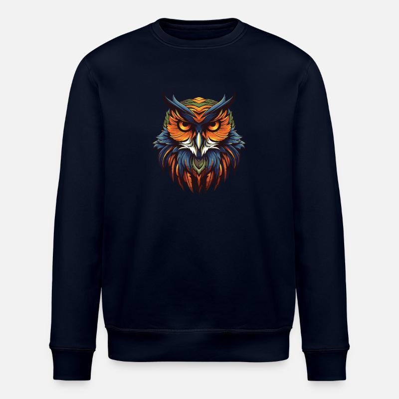 Portrait de hibou - Sweat bio ROLLER Stanley/Stella Unisexe - marine