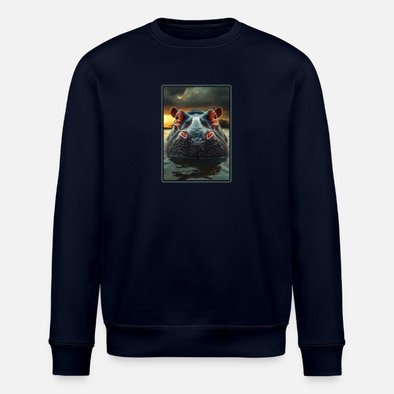 Hippopotame Hippopotame - Sweat bio ROLLER Stanley/Stella Unisexe - marine