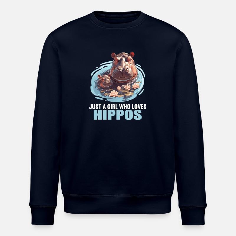 Hippopotame Hippopotame - Sweat bio ROLLER Stanley/Stella Unisexe - marine