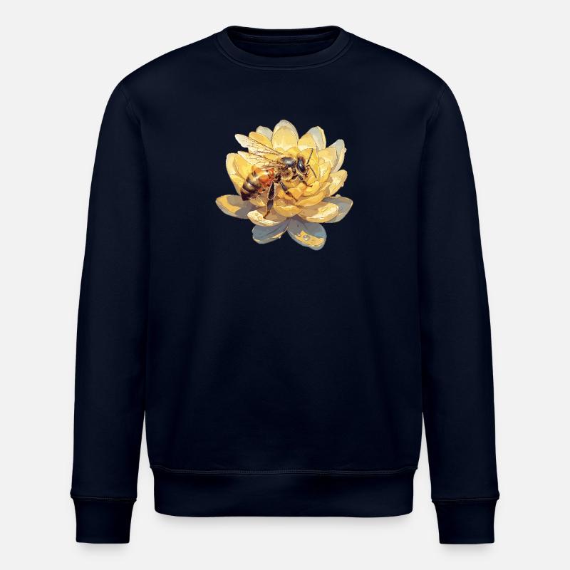 Bees Bee - Stanley/Stella ROLLER Unisex Organic Sweatshirt - navy