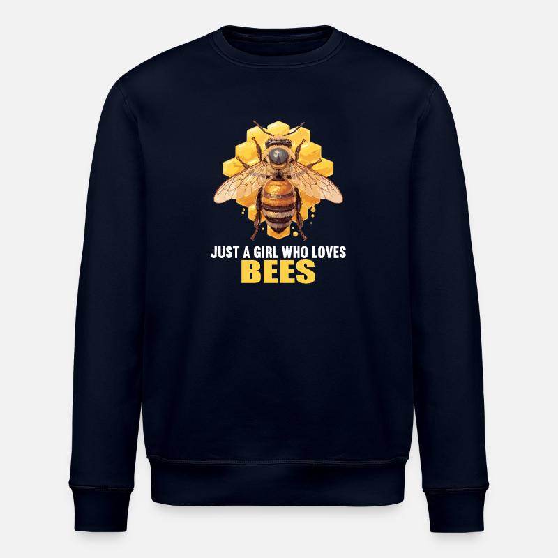 Bees Bee - Stanley/Stella ROLLER Unisex Organic Sweatshirt - navy
