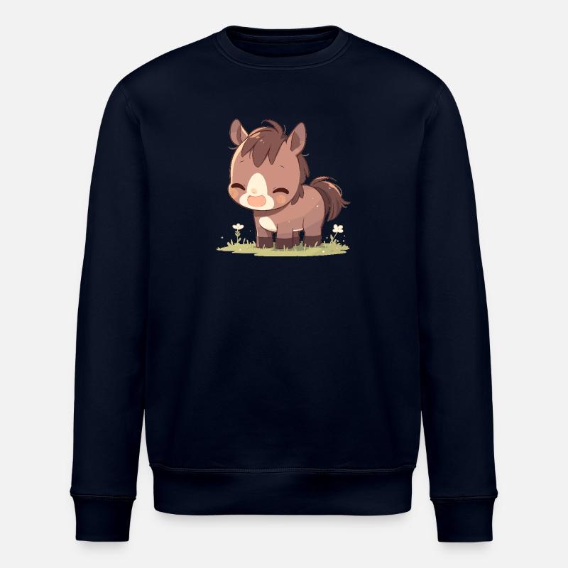 Pferde Pferd - Stanley/Stella Unisex Bio-Sweatshirt ROLLER - Navy