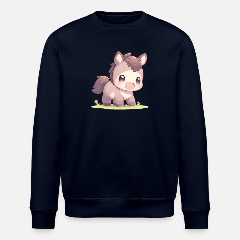 Pferde Pferd - Stanley/Stella Unisex Bio-Sweatshirt ROLLER - Navy